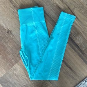 GYMSHARK SEAMLESS LEGGINGS HIGH RISE -SMALL- TEAL